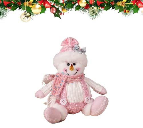 Bambola di Peluche di Babbo Natale, Simpatico Rosa Appeso - Figura di