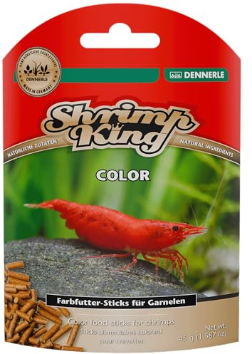 Dennerle Shrimp King Color 45g - Farbfutter Granulat für Süßwasser Garnelen, verbesserte Rezeptur