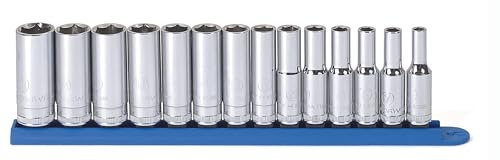 GEARWRENCH 80554 Steckschlüsselsatz, 9,5 mm (3/8 Zoll), 6-teilig, tief, metrisch, 14-teilig