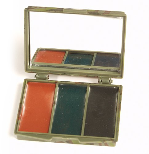 Mil-Tec Tarnschminkset-16351000 Ensemble de Maquillage Camouflage Noir/Marron/Vert foncé Taille Unique