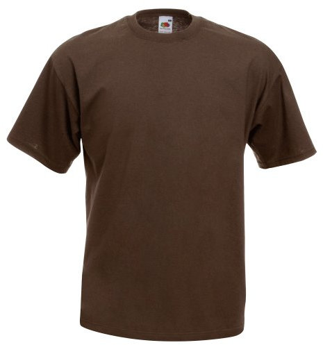 Fruit of the Loom Men's Short-Sleeved T-Shirt - Grey - Large