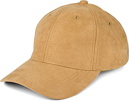 styleBREAKER 6-Panel Cap in Veloursleder Optik, Wildleder Optik, Baseball Cap, verstellbar, Unisex 04023049, Farbe:Camel