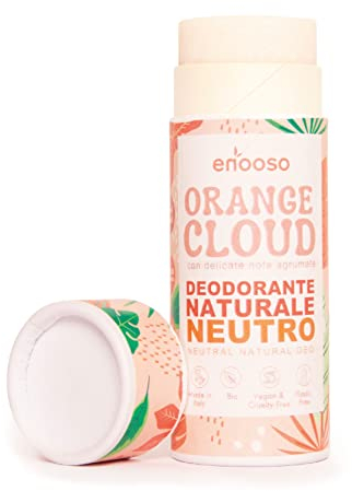 Deodorante Naturale ascelle Solido dalle DOLCI NOTE AGRUMATE - Antiodorante Biologico e Vegano - Bio roll on Senza Sali di alluminio o Bicarbonato - Nickel tested e Plastic Free
