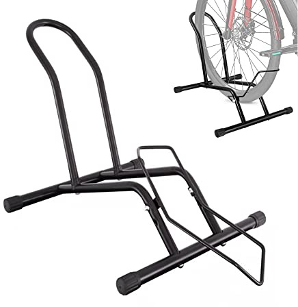 YYDS Bike Stand, Black, Alloy Steel, 3.35 in Wide, Easy to Use, Stable, Compatible with 3.35 in Tires, No More Worries About Bike Parking