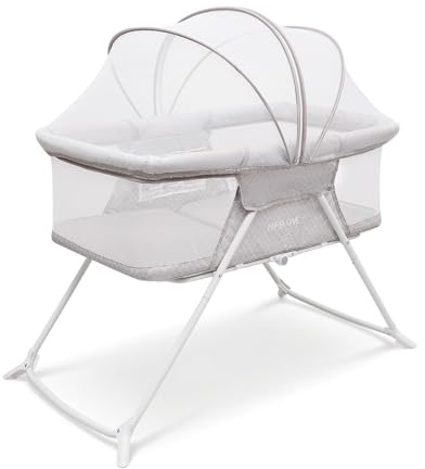 MFSLOVE Foldable Newborn Crib With Bug Net Baby Bed Infants Travel Cot