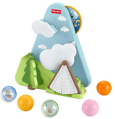 Fisher-Price, Juguete de Actividades Montaña de pelotitas del Bosque de la Amistad para bebés, Juegos para perseguir gateando y fomentar el Desarrollo, para niños y niñas a Partir de 9 Meses, JLB88