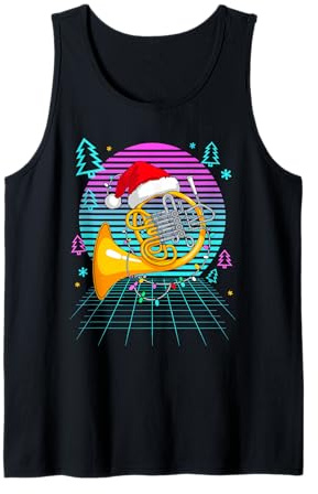 Noël Synthwave Cor D’Harmonie Corniste Débardeur