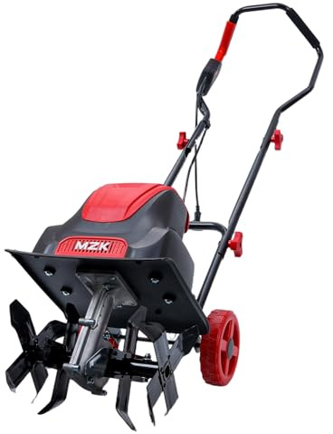 MZK 10-Amp 24-Inch Corded Electric Tiller/Cultivator for Gardening