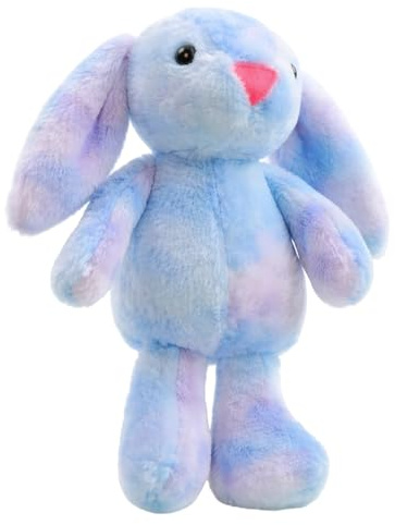 QyueQyat 1 Pcs Bunny Teddy, Blue Purple Rabbit Plush Toy For Snuggling And Gifting, Large Easter Bunny Soft Toy, Comforting Companion For Bedtime And Travel, Holiday Present For Special Occasions