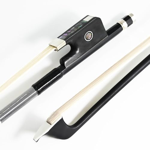 VINGOBOW Kohlefaser Cello Bogen Cellobogen Karbonbogen Pernambuco Performance Tiefer und kraftvoller Klang schwarze Farbe Neue 1/4 Größe Art Nr. 100C