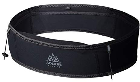 AONIJIE Hydration Belt Running Fanny Pack, with 250ml Soft Water Bottle Flask Phone Holder for Trailing Running Climbing Jogging Cycling Workout Fitness 3 Colors (Black, L/XL)