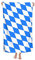 Strandtuch Flagge von Bayern Erwachsene Reise Mikrofaser Großes Badetuch Weiche Saugfähige Stranddecke 80X130CM