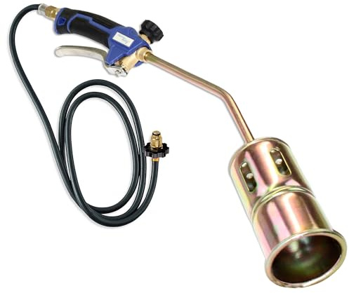 Flame King Propane Torch Kit Heavy Duty Weed Burner, 320,000 BTU with 6-ft Hose for Weed Burning, Melting Ice and Snow, and Roofing