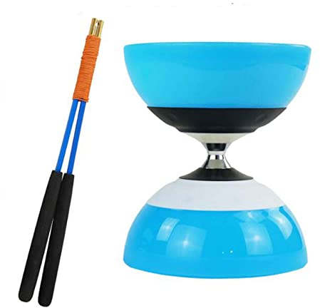 HH-CC Neue chinesische aktivierte Triple Bearing Diabolo Free Sticks und String Professional,C