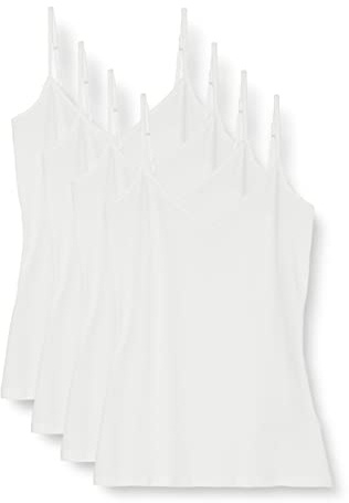 Amazon Essentials Women's Knitted V-Neck Layering Cami (Available in Plus Size), Pack of 4