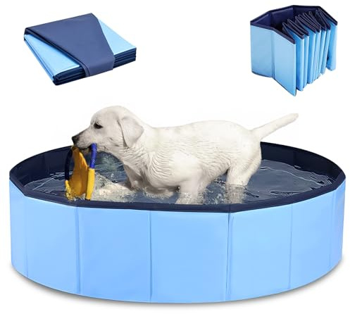 Piscina per cani, pieghevole, per cani, 80 x 20 cm, piscina per cani, piscina per cani, piscina per animali, Piscina per cani di taglia grande, Piscina per cani di taglia piccola