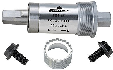 Sunrace Innenlager BBS 18 4-Kant, BSA, 107mm, Alu Lagerschalen