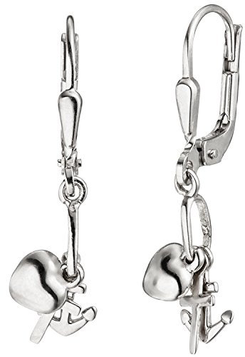 Jobo Kinder-Ohrhänger Glaube Liebe Hoffnung aus 925 Sterling Silber