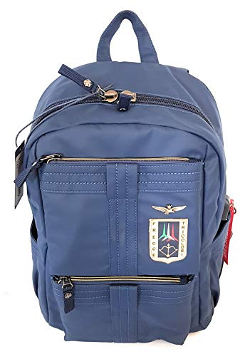 dielle manifatture srl Aeronautica Militare Linea Frecce Zaino PortaPC in Tessuto Tecnico gommato Blue AM-344 31x45x18 cm