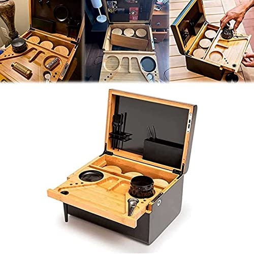 Premium Bamboo Storage Chest With Lock - Luxury Gift Set, Removable Organizer Dividers, Movable Tray - Wood Stash Box