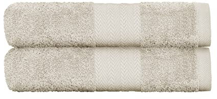 Victorio & Lucchino Juego de Toallas 100% Algodón - 2 Toallas Baño Ducha 70x140cm - Color Beige