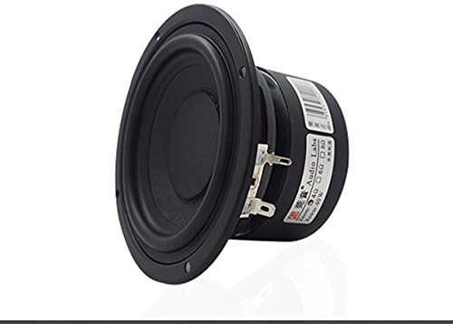 INTCHE 4INCH 60W Subwoofer Woofer Bass Speaker Driver 4 40W AUDIO Transducer For Diy Home Theater Car (Color : 2PCS(one Pair), Size : 4Ohm)