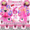 104 Pcs Barb Party 6 Anni - Palloncini, Piatti, Bicchieri, Tovaglioli e Decorazioni Per Torta - Addobbi Compleanno