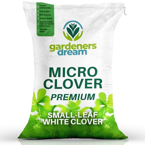 2.5kgde graines de microtrèfle - Germination rapide, semences de pelouse écologiques pour zones arides, amélioration du sol, fixation de l'azote, pelouse facile à entretenir pour jardinage durable