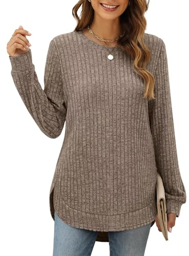 XIEERDUO Damtröja stickad tröja böjd fåll sweatshirt höst vinter 2025