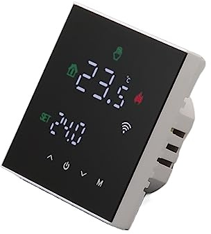 Smart termostat, Tuya Smart Home Termoregulator， Varmt golvtermostat for elektrisk uppvärmning Temperaturregulator Gaspanna för Hem, Hotell(TGW60B-WIFI-EP)