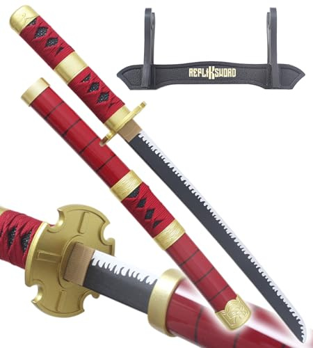 Mini Katana Zoro Kitetsu Epee en Bois Sabre Sandai - 45cm + Presentoir Inclus