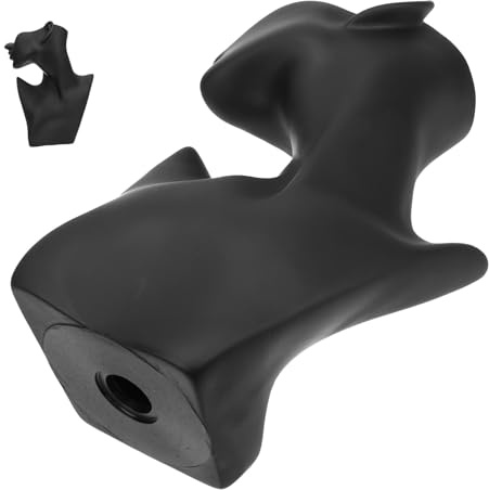 AMUSLESUR Supporto per Gioielli Busto Mezza Testa 106X67X39 Pollici Resina Espositore per Collane e Orecchini per Esposizione Professionale