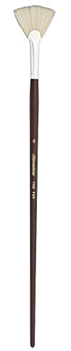 Silver Brush Limited 1104, Silverstone Fan Brush, Oil Paintbrush, Size 6, Long Handle