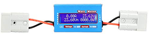 Wattmètre 0-100A DC 0-60V 0-6554Wh Analyseur de Puissance Compteur d'Énergie Haute Précision Volts Ampères Outil d'Analyse Électrique