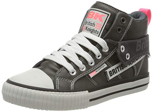 British Knights Damen ROCO Tag Sneaker, DK Grey/PINK,37 EU