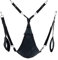 Triangel BDSM Sexschaukel Liebesschaukel Komplettset aus Polyester inkl. Zubehör (schwarz/schwarz)