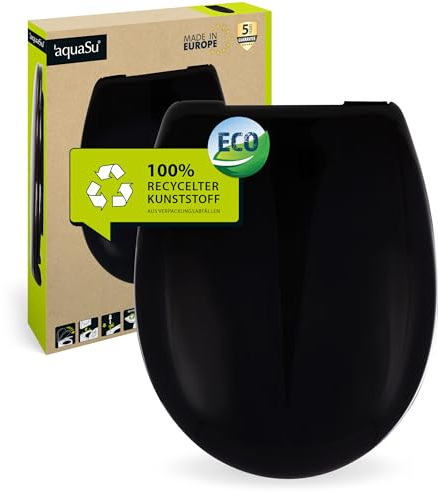 'aquaSu® Schwarzer Toilettend