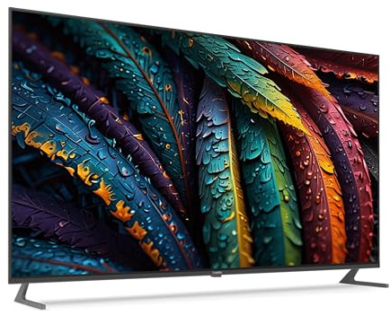 TechniSat TV 55 UHD - 55 Zoll/139 cm 4K/UHD Smart Fernseher (Triple Tuner, WLAN, Streaming Apps, Bluetooth, USB Recording, Timeshift, 2 x 10 Watt) Schwarz