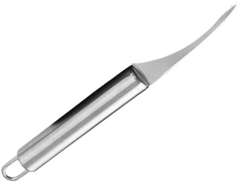 KOCKSHION Éplucheur de Crevettes en Acier Inoxydable Outil Déveineur pour Fruits de Mer Gadget Cuisine Pratique Outil Portable pour Restaurant et Maison Épluchage Rapide et Facile