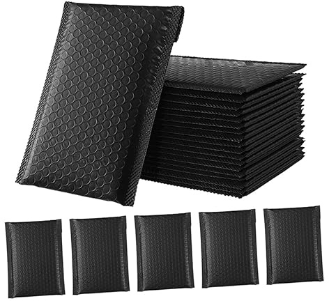 SOPOTUTU 50 pièces Enveloppes Matelassées Autocollantes Bulles de Protection Sacs Expédition Colorés Idéaux pour Bijoux et Accessoires