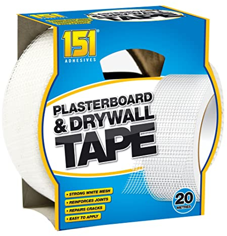 151 Diy Plasterboard White Strong Mesh Tape, 20 Metre Roll