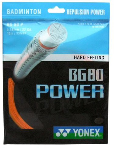YONEX BG 80 Power, helles Orange