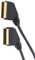 World of Data 0.5m SCART Cable | Full Copper Wire | 21 Pin | Gold Plated | Audio Video AV Lead | Male to Male | Black