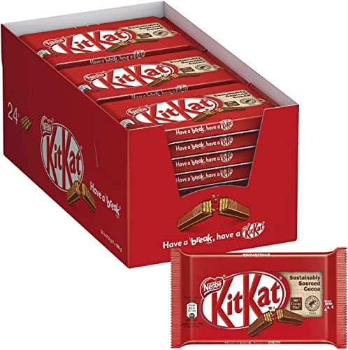 KITKAT Classic Wafer ricoperto di Cioccolato al Latte, 24 Snack da 41,5g (996g)