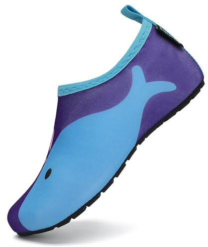 SAGUARO Enfant Chaussures d'eau Plage Chaussettes Pieds Nus Sport Aquatique Barefoot Garçon Fille Piscine Surf Natation Aqua Water Shoes Taille 20-37 EU