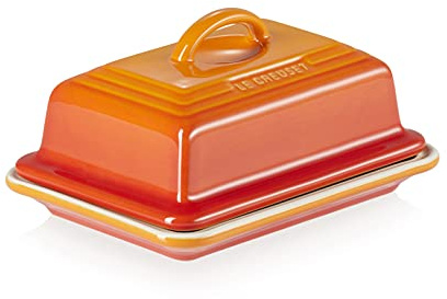 Le Creuset Stoneware Butter Dish, 900 g, 17 x 12.5 x 9 cm, Volcanic, 80837170900003