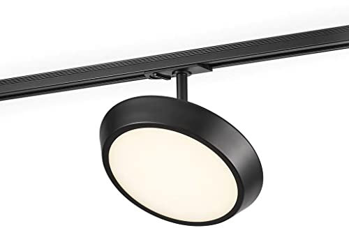 Nordlux Link Diskie 3 Step Dimming Indoor Track Light/Rail System Black Metal, Intergrated LED Track System -Bedroom, Living Room, Kitchen, Office, Bedside or Study. IP20, Class 1
