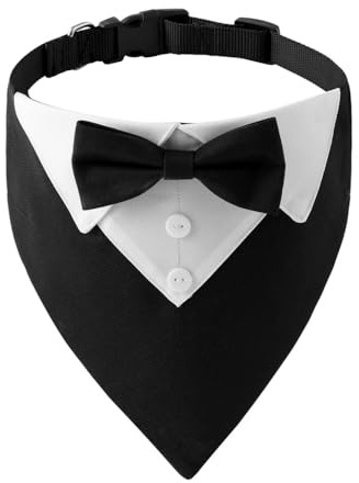 Papillon per Cani, Bandana per Cane Regolabile, Collare Vestito Cerimonia Cane per Piccolo Medio Taglia Grande Cani, Decorazioni per Matrimonio, Feste, Compleanni