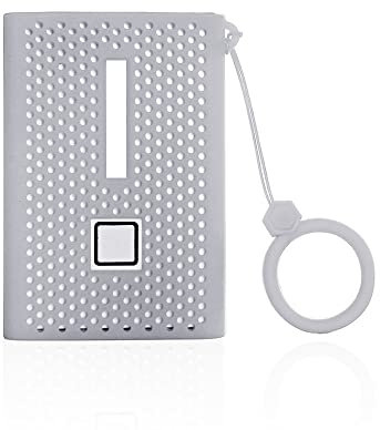 Custodia di copertura per Samsung - T7 Portable SSD, custodia protettiva in silicone per unità esterne a stato solido (argento)