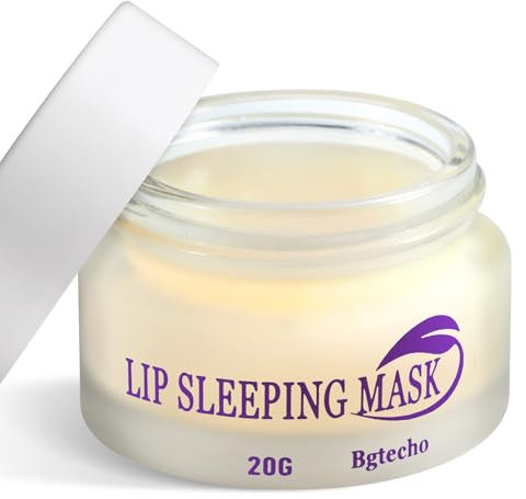 PLMMOUT Lippenschlafmaske,Feuchtigkeitsspendende Lippenbalsam,Pflegende Lippenmasken für Lippenpeeling,Aufhellung von Lippenfältchen und Lippenpflege(20g)